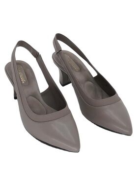 Easy Street Dessa Slingback Pumps Taupe 2.5" Heel Size 7.5W
